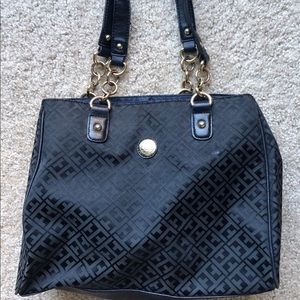 Tommy Hilfiger Black/Gold Handbag